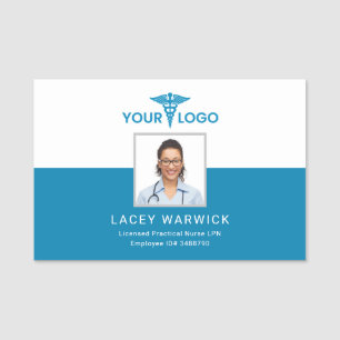 Personlig Health Care Logotyp Nurse Photo ID Namnbricka