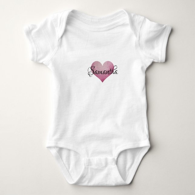 PERSONLIG HEART 1-biet T Shirt (Framsida)
