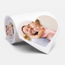 Personlig Heart Family Photo Neck Tie Slips