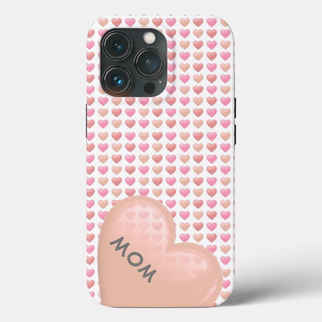 Personlig Heart iphone case (Baksida )