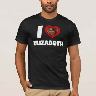 Personlig Heart Photo och flickvän Namn T Shirt