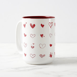 Personlig Heart-tryckt kaffe Mugg