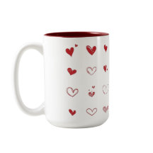 Personlig Heart-tryckt kaffe Mugg