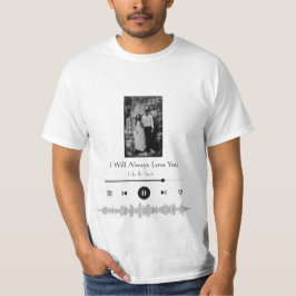 Personlig Heartslag Gift Land Music T Shirt