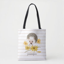 Personlig Hedgehog Tote Bag