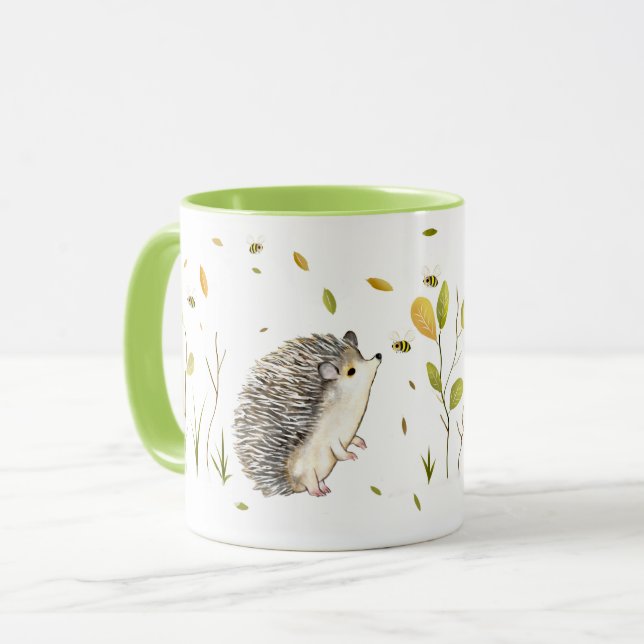 Personlig hedgehog två ton mugg (Framsida vänster)