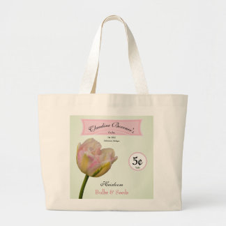 Personlig Heirloom Lökar & Seeds Tulip Garden Jumbo Tygkasse
