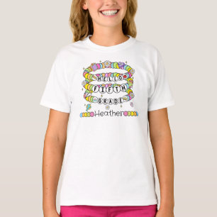 Personlig Hej Femte Klass T-shirt