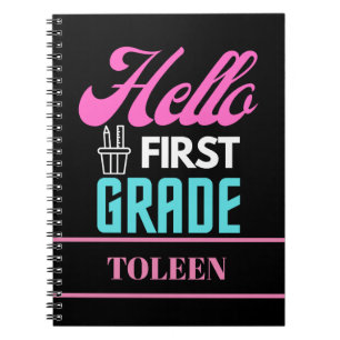 Personlig Hej First Klass Anteckningsbok