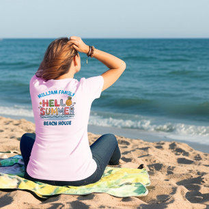 Personlig Hej Sommar Familj Matchande Semester T Shirt