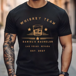 Personlig helg för möhippa med whiskyt tema t shirt