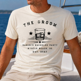 Personlig Helg Möhippa Med Whiskytema T Shirt