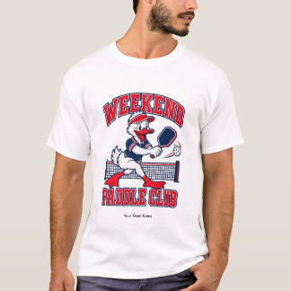 Personlig Helg Paddle Klubb Anka Lag Namn T Shirt