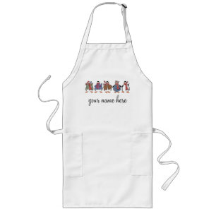 Personlig Helgdag Baking Apron Långt Förkläde