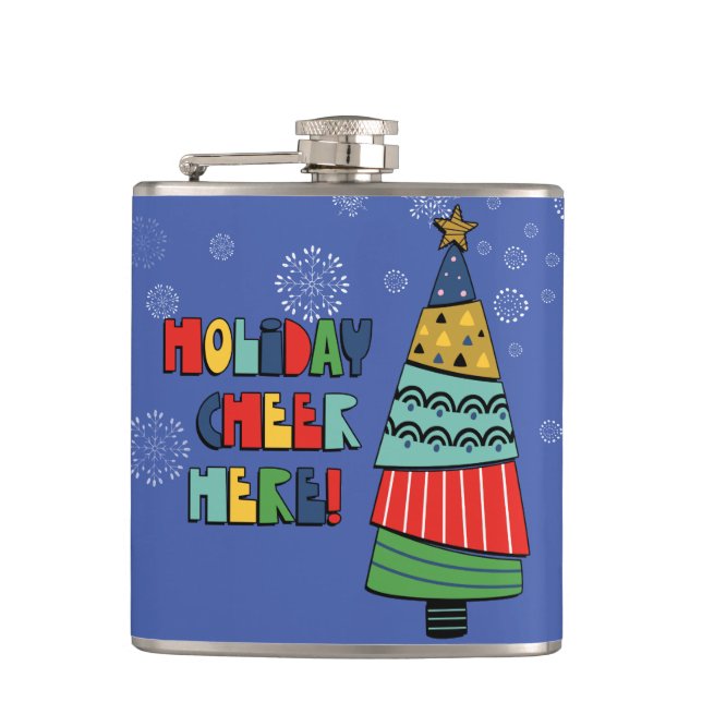 Personlig Helgdag Cheer här-kolv Fickplunta (Framsidan)