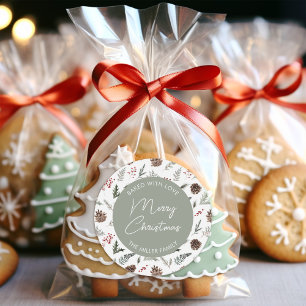 Personlig Helgdag Cookie Baking Runt Klistermärke