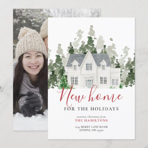 Personlig Helgdag Flytta Announcement PhotoCard Inbjudningar