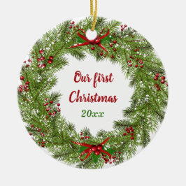 Personlig Helgdag God jul Ceramic Orna Julgransprydnad Keramik