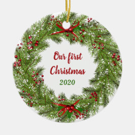 Personlig Helgdag God jul Julgransprydnad Keramik