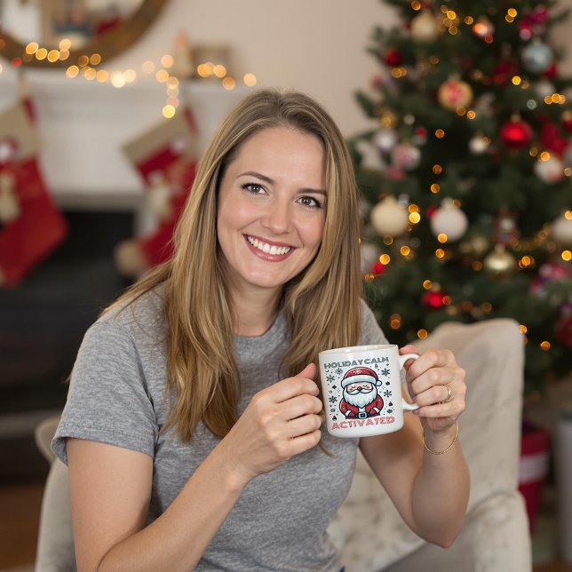 Personlig Helgdag Lugn Santa Kaffemugg (Skapare uppladdad)