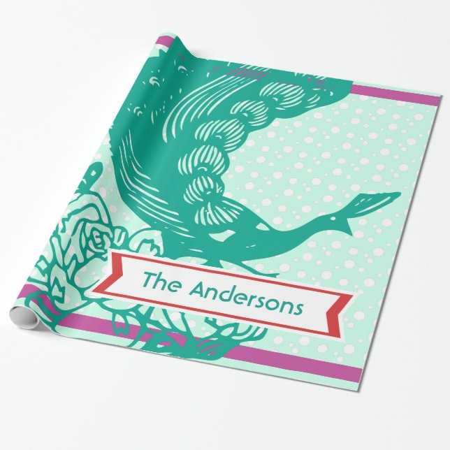 Personlig Helgdag - radbrytning Papper Presentpapper (Utrullad)