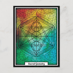 Personlig Helig Geometry Mandala Vykort