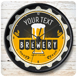 Personlig Hem Brewery Craft Beer Pub Stor Klocka