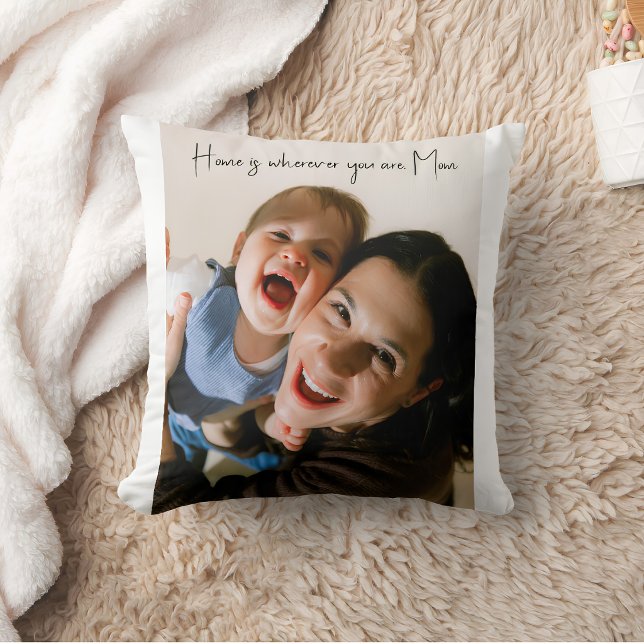 Personlig Hem Mammas Kärlek Foto Kudde (Skapare uppladdad)