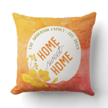 Personlig Hem Sweet Home - Anpassat Familjenamn