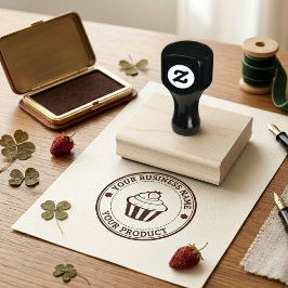 Personlig Hemlagad Logo Anpassad Stämpel