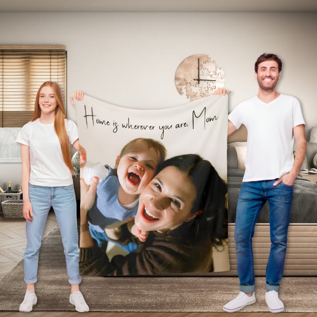 Personlig hemma Mamma Kärlek Foto Fleece (Skapare uppladdad)