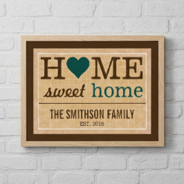 Personlig Hemmet Är Sött Familj Välkommen Poster