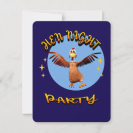 Personlig Hen Night Party Funny Bachelorette Inbjudningar