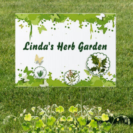 Personlig Herb Garden Yard-tecken