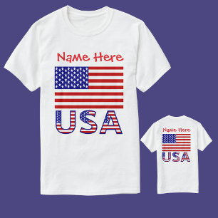 Personlig Heritage USA Flag Herr T Shirt