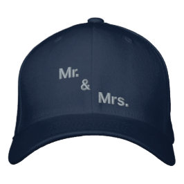 Personlig Herr & Dam Navy Flexfit Ull Romantisk Broderad Keps