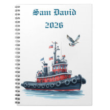 Personlig herrdagbok 2026 Spiral Foto Notisblock