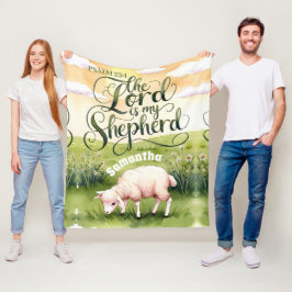 Personlig Herren är min Shepherd Christian Fleecefilt