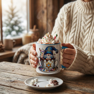 Personlig hett choklad Två-Tonad mugg
