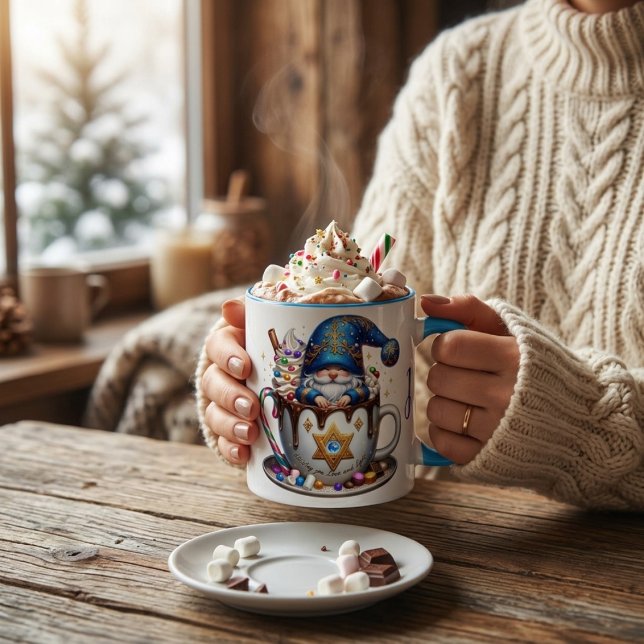 Personlig hett choklad Två-Tonad mugg (Skapare uppladdad)