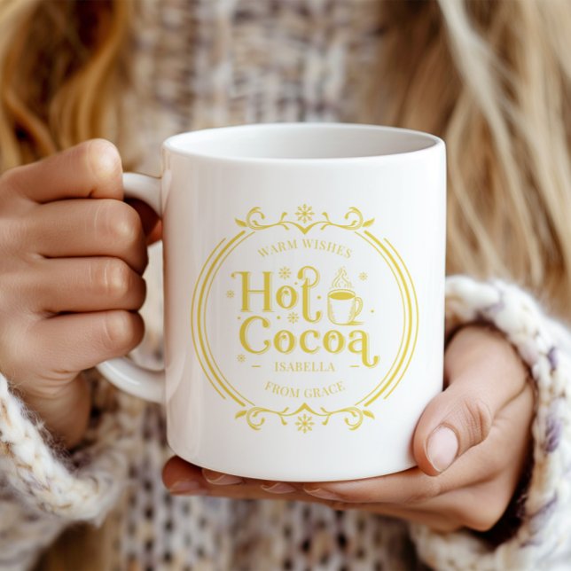 Personlig "Hett Cocoa" Chrismas Classic Kaffemugg (Personalized "Hot Cocoa" Chrismas Classic Coffee Mug)