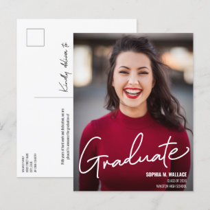 Personlig High School Class of Photo Meddelande Vykort