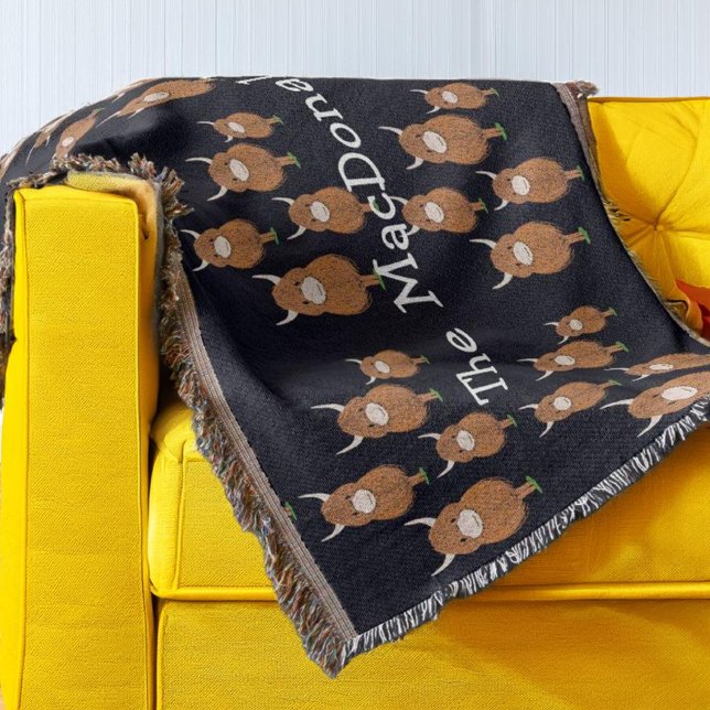 Personlig Highland Cow Filt (Skapare uppladdad)