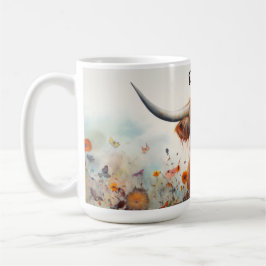Personlig Highland Cow Mugg