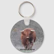 Personlig Highland Ko Nyckelring