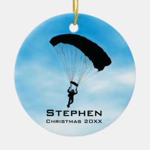 Personlig Himlar Diving Parachuting Ornament