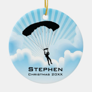 Personlig Himlar Diving Parachuting Ornament