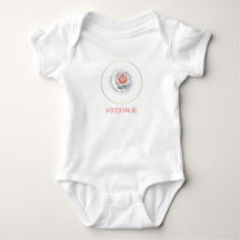 Personlig himmelsros och mån baby bodysuit -