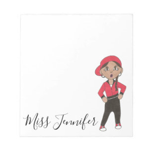 Personlig Hip hop Jazz Dance Teacher Gift Anteckningsblock