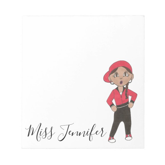 Personlig Hip hop Jazz Dance Teacher Gift Anteckningsblock (Framsida)